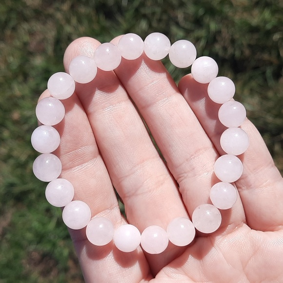 8mm Rose Quartz Bracelet - Picture 1 of 5
